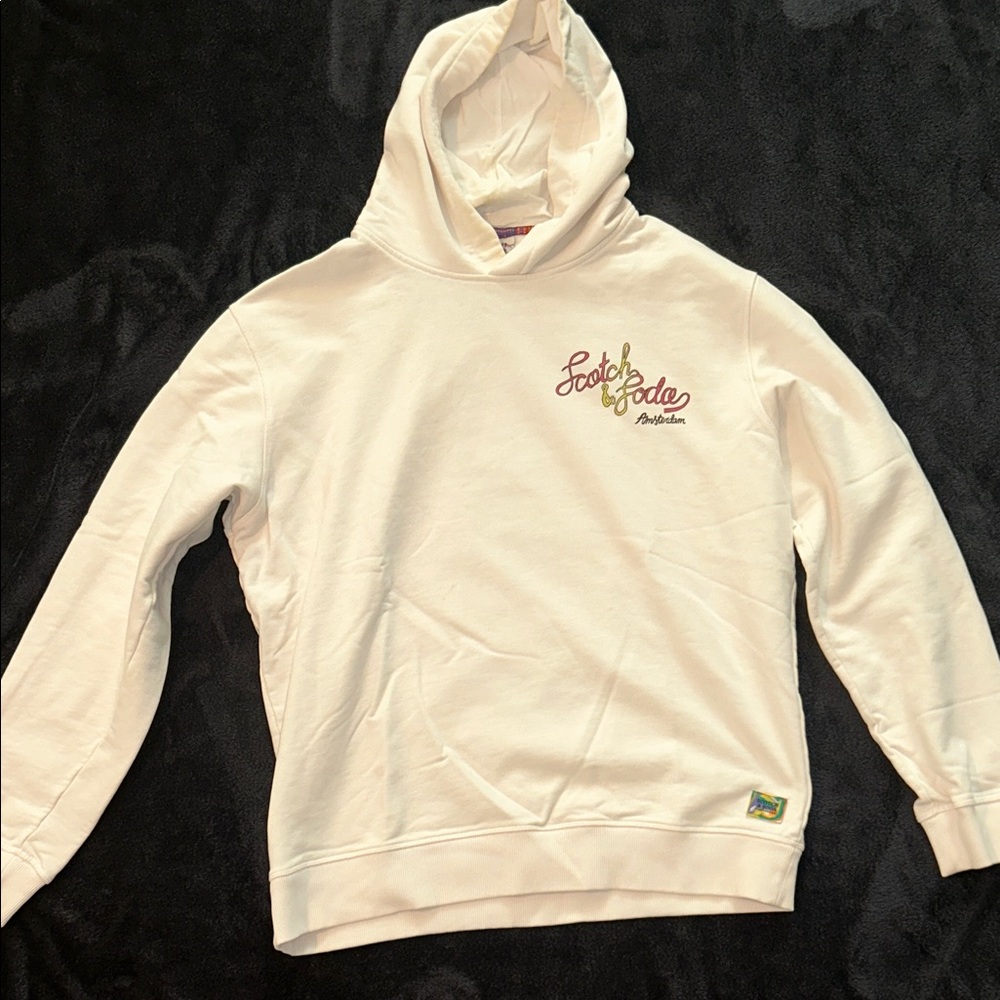 Scotch & Soda Amsterdam Graphic Hoodie Off-White XL